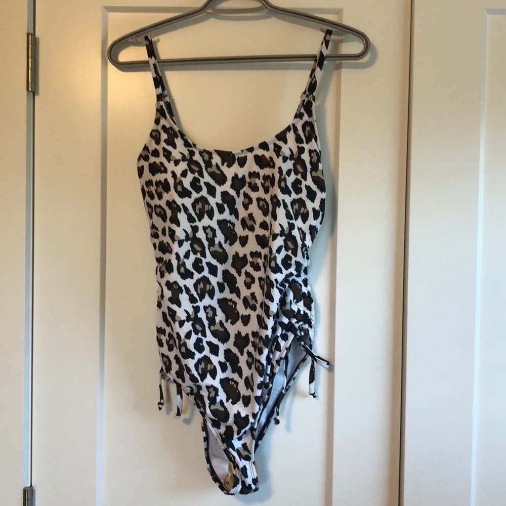 Pink Queen Leopard Print One Piece